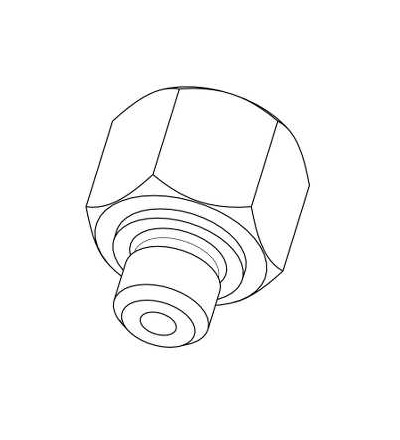 XMLZL012 Adaptér G1/4 / G3/8 samec/samice, pro tlakový snímač XML, Schneider Electric