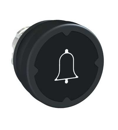 ZB4BC28001 Hlava tlačítka pro nepříznivé prostř., černá, s ozn., Schneider Electric