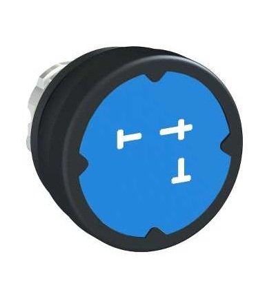 ZB4BC68026 Pushbutton head for harsh environment, dark blue, with marking, Schneider Electric