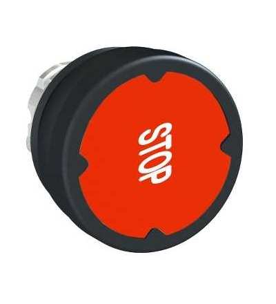 ZB4BC48007RA Pushbutton head for harsh environment, red, with marking-legend rotated 90°, Schneider Electric