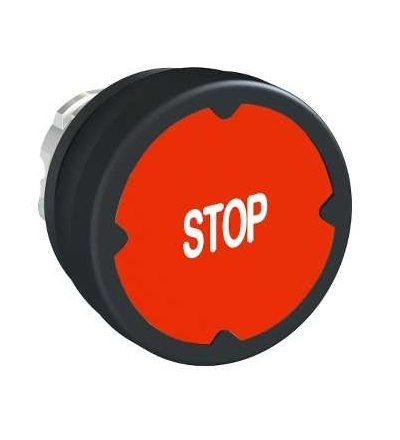 ZB4BC48007 Pushbutton head for harsh environment, red, with marking, Schneider Electric