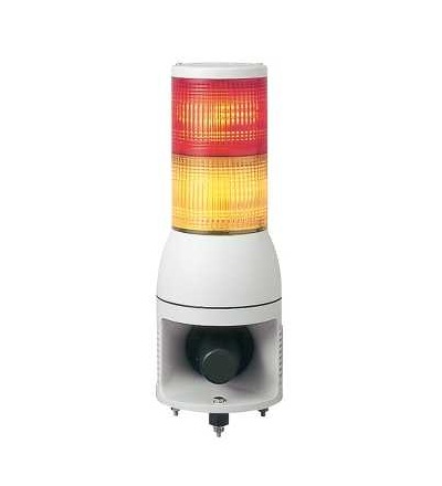 XVC1M2HK Signální sloup 100mm 100..240 V siréna-trvalé/blikající LED-oranžová/červená, Schneider Electric