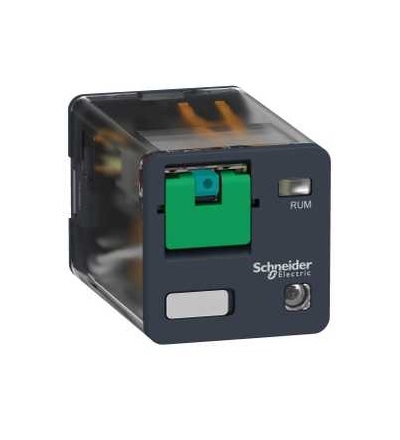 RUMC32BD Universal plug-in relay, Zelio RUM, 3 C/O, 24 V DC, 10A, with LED, Schneider Electric