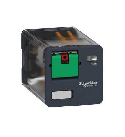 RUMC21F7 Universal plug-in relay, Zelio RUM, 2 C/O, 120 V AC, 10A, Schneider Electric