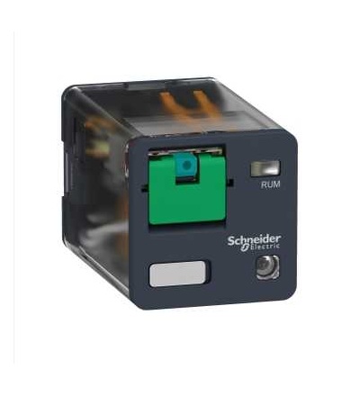 RUMF32JD Universal plug-in relay, Zelio RUM, 3 C/O, 12 V DC, 10A, with LED, Schneider Electric