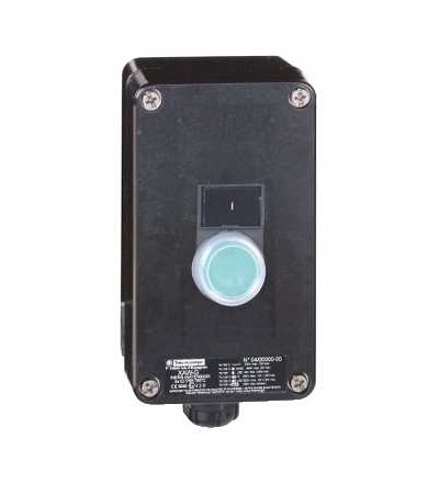 XAWG100EX Ovl. skříň, XAW-G, plast, 1Z, zelená, Start, Schneider Electric