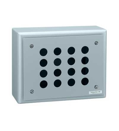 XB2SL44007 Prázdná ovl. skříň, XB2-S, hliník, 16 otvorů ve 4 sloupcích, Schneider Electric