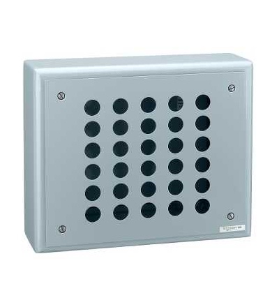 XB2SL65007 Prázdná ovl. skříň, XB2-S, hliník, 30 otvorů v 6 sloupcích, Schneider Electric