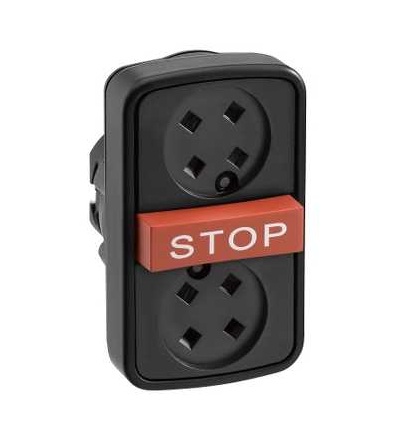 ZB5AA791 Zapuš./červená s přesah./zapuš. trojtlač. hlavice tlač. ? 22 bez čočky, Schneider Electric