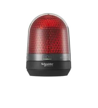 XVR3B04 Rotační maják, bez bzučáku, DC 12?24 V, rudá, Schneider Electric
