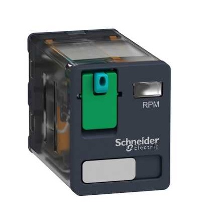 RPM21JD Výkonové paticové relé, Zelio RPM, 2 V/Z, 12 V DC, 15A, Schneider Electric