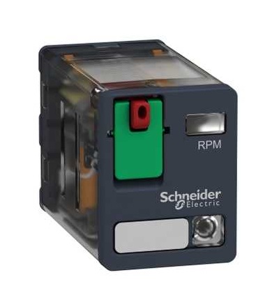 RPM22F7 Výkonové paticové relé, Zelio RPM, 2 V/Z, 120 V AC, 15A, s LED, Schneider Electric