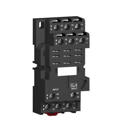 RPZF3 Patice RPZ-oboustranná patice-16A-< 250 V-šroubová svorka-pro relé RXM3..- 3p, Schneider Electric