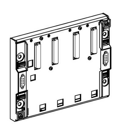 TSXRKY4EX Backplane 4 pozice, rozšířitelný, IP20, Schneider Electric