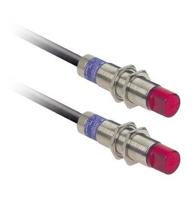 XU2M18MA230WL5 Fotoelektrické čidlo, XU2, thru beam, 90°, Sn15m, 24..240VAC/DC, kabel 5m, Schneider Electric