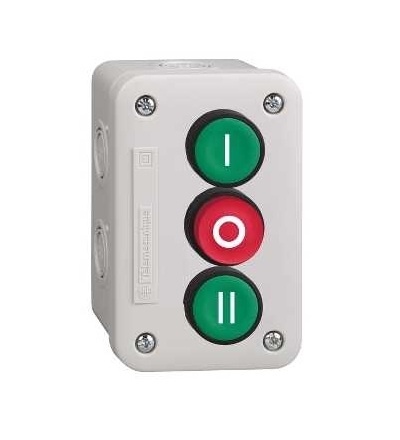 XALE3405 Ovládací skříňka třítlačítková ZE/RU/ZE, Schneider Electric