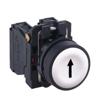 XB5AA3341 Bílá ovládač stiskací lícující ? 22 s návratem 1Z, Schneider Electric
