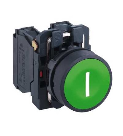 XB5AA3311 Zelená ovládač stiskací lícující ? 22 s návratem 1Z, Schneider Electric