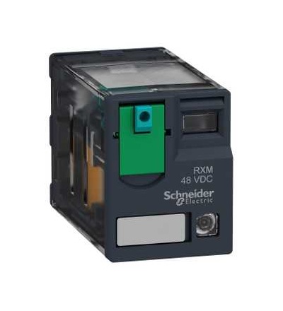 RXM2AB2JD Miniaturní paticové relé, Zelio RXM, 2 V/Z, 12 V DC, 12A, s LED, Schneider Electric