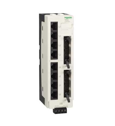 LU9G02 Rozdělovač pro 8motorový spouštěč TeSys U, 8 RJ45, 2 HE10 PLC side, 24 V DC, Schneider Electric