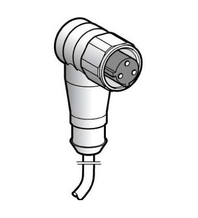 XZCPA1965L5 Kabel s konektorem XZ -samice zahnutá, 1/2