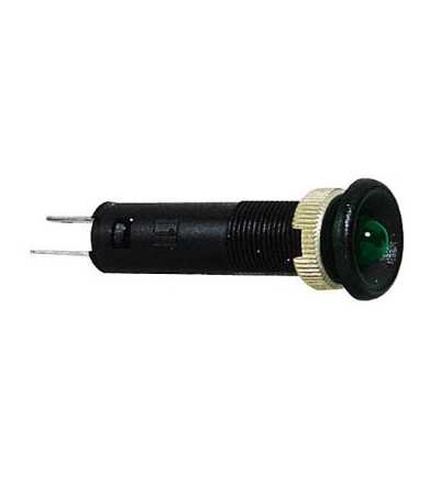 XVLA113 Signálka O8, IP40, zelená, s přesah. LED zahrnuta, 5V, faston, Schneider Electric