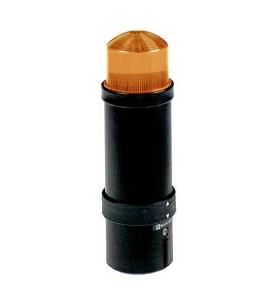 XVBL6G5 O 70mm signální sloup, zábleskové světlo, oranžová, IP65, 120 V, Schneider Electric