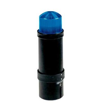 XVBL8M6 O 70mm signální sloup, zábleskové světlo, modrá, IP65, 230 V, Schneider Electric