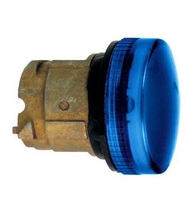 ZB4BV063S Modrá signální hlavice ? 22 rýhovaná čočka pro integ. LED, Schneider Electric