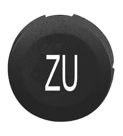 ZB6YA231 černý hmatník tlač. ovládače se symb. ZU pro kruhové neprosvět. tlač. ? 16, Schneider Electric