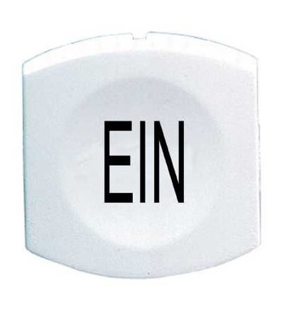 ZB6YC118 Bílý hmatník označený EIN pro čtvercové neprosvět. tlač. ? 16, Schneider Electric