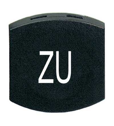 ZB6YC231 černý hmatník tlač. ovládače se symb. ZU pro čtvercové neprosvět. tlač. ? 16, Schneider Electric