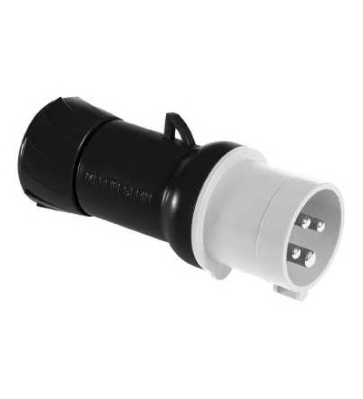 PKE32M444 Pratika průmyslová vidlice, přímá, 32A, 3p+E, 480..500 V AC, IP 44, Schneider Electric