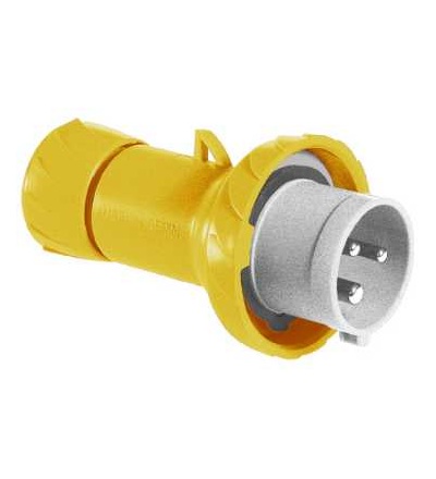PKE16M713 Pratika průmyslová vidlice, přímá, 16A, 2p+E, 100..130 V AC, IP 67, Schneider Electric