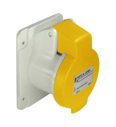 PKF16G413 Pratika průmyslová zásuvka-přímá-2p+E-16A-100..130 V AC-IP 44-panel, Schneider Electric