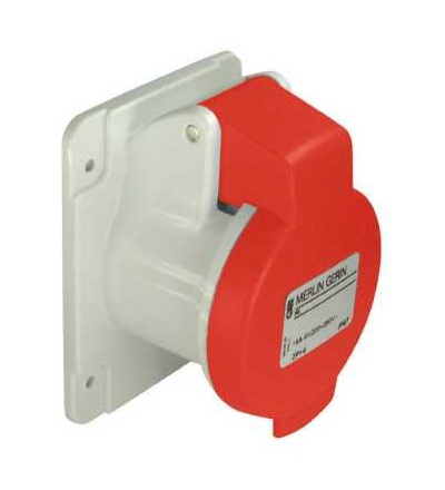 PKF32G435 Pratika průmyslová zásuvka-přímá-3p+N+E-32A-380..415 V AC-IP 44-panel, Schneider Electric