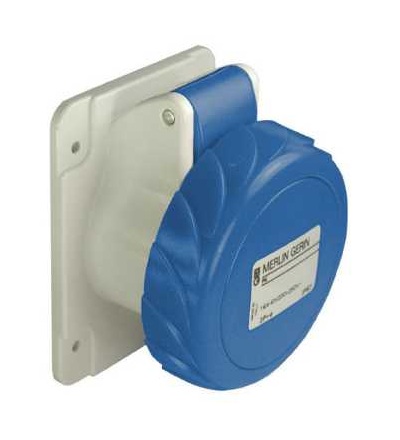 PKF32G723 Pratika průmyslová zásuvka-přímá-2p+E-32A-200..250 V AC-IP 67-panel, Schneider Electric