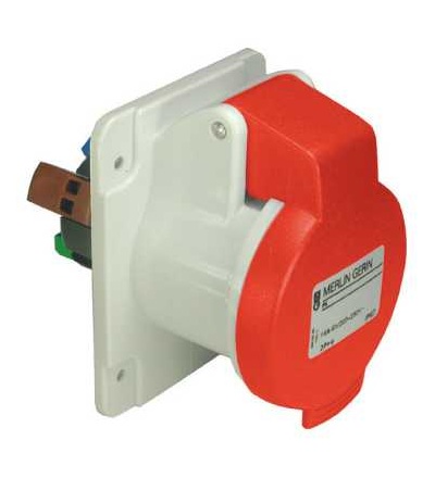 PKY32G435 Pratika průmyslová zásuvka-přímá-32A-3p+N+E-380..415 V AC-IP 44-panel, Schneider Electric