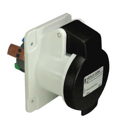 PKY32G444 PratiKa zásuvka, fast, přímá, 32A, 3p+E, 480...500 V AC, panel, Schneider Electric