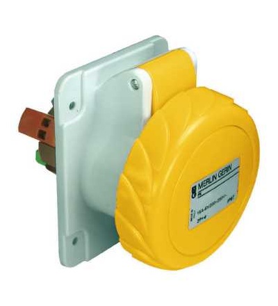 PKY16G715 Pratika průmyslová zásuvka-rychlá-přímá-16A-3p+N+E-100...130 V AC-panel, Schneider Electric
