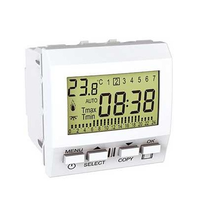 MGU3.505.18 Unica-termostat týdenní programovatelný-230V AC-2m-polar, Schneider Electric