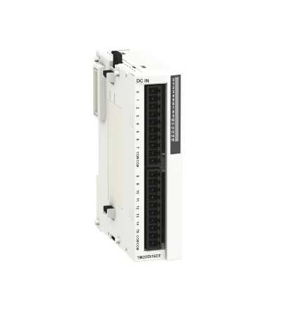 TM2DDI16DT Diskrétní vst. modul M238, 16 vstupy 24V DC, 1 vyjímatelná svorkovnice, Schneider Electric