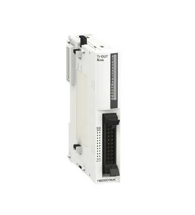 TM2DDO16UK Diskrétní výstupní modul M238-16 výstupů 24 V tranzistor-1 konektory HE10, Schneider Electric