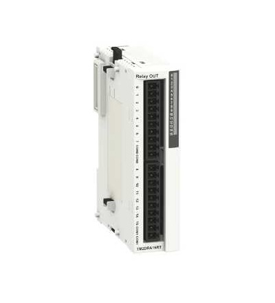 TM2DRA16RT Diskrétní výstupní modul M238-16 výstupů relé- 1 náhr. šroubová svorkovnice, Schneider Electric