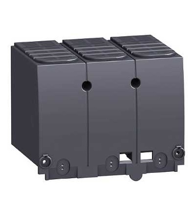 LV432593 Dlouhé kryty svorek, 3p, pro INS/INV320..630/NSX400..630, rozteč 45mm, Schneider Electric