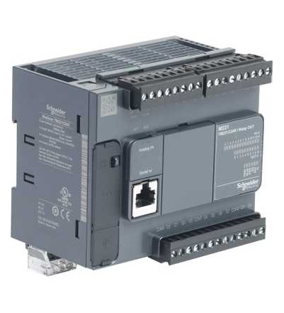 TM221C24R PLC Modicon M221 24 IO relé, Schneider Electric