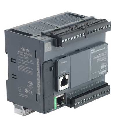 TM221CE24R PLC Modicon M221 24 IO relé Ethernet, Schneider Electric