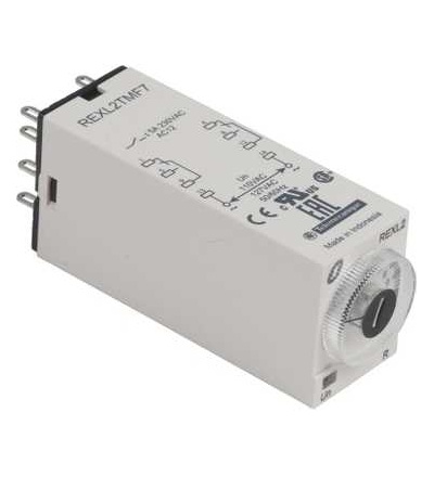 REXL2TMF7 Miniaturní čas.relé, zpož. sepnutí, 0,1 s..100 h, 120 V AC, 2 přep., Schneider Electric