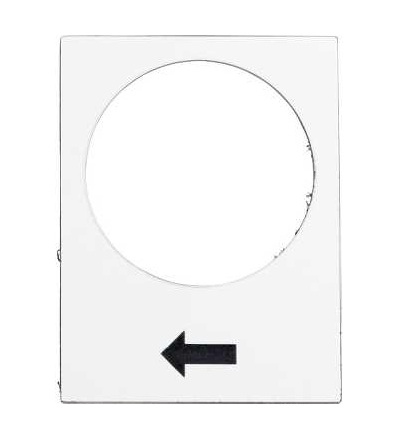 ZB2BY4901 štítek, 30x40mm, bílá, raise nebo pravý, slow, Schneider Electric