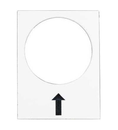 ZB2BY4907 štítek, 30x40mm, bílá, pravý, slow, Schneider Electric